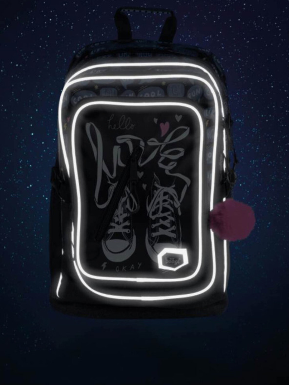 BAAGL  Crne tenisice u 3 kompleta: ruksak, pernica i Baagl torba