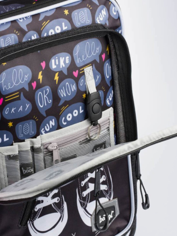 BAAGL  Crne tenisice u 3 kompleta: ruksak, pernica i Baagl torba