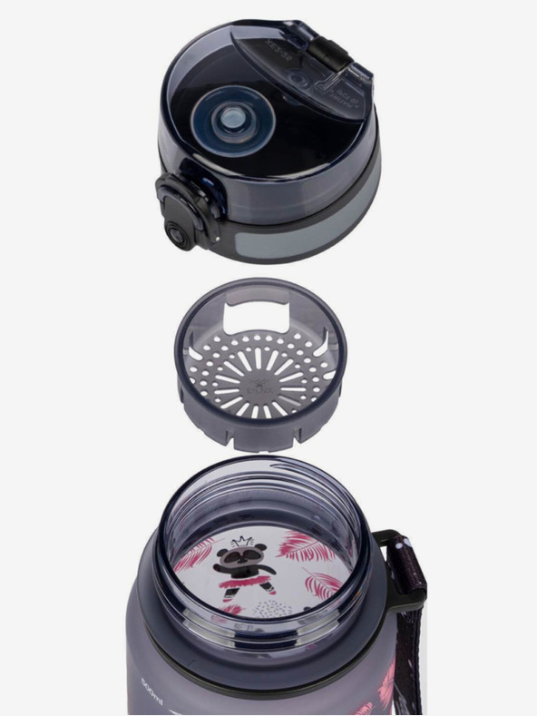 BAAGL  Siva boca za piće od tritana panda, 500 ml Baagl