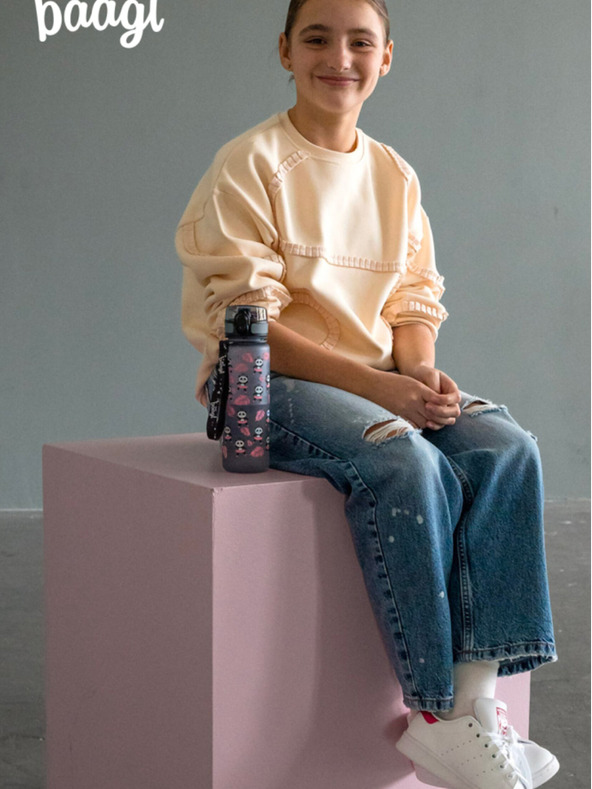 BAAGL  Siva boca za piće od tritana panda, 500 ml Baagl