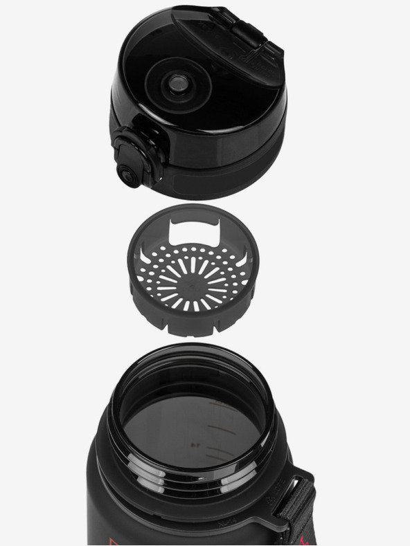 BAAGL  Crna tritan boca za piće batman crvena, 500 ml Baagl