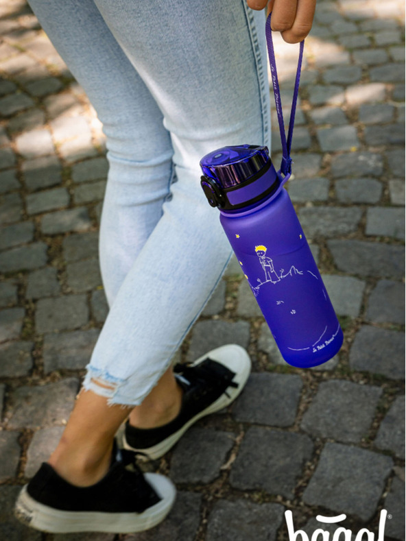 BAAGL  Ljubičasta tritan boca za piće mali princ, 500 ml Baagl