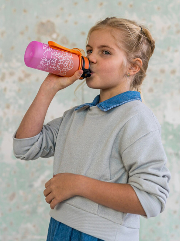 BAAGL  Narančasta tritan pojilica gradijent životinja, 350 ml Baagl