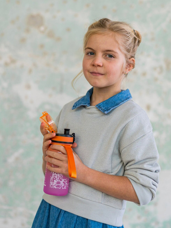 BAAGL  Narančasta tritan pojilica gradijent životinja, 350 ml Baagl