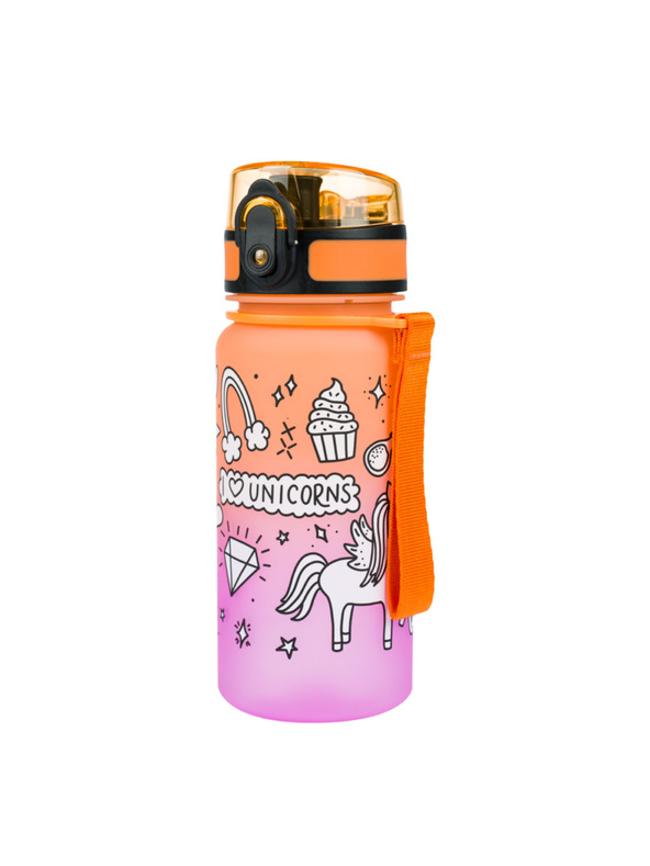 BAAGL  Boca za piće od jednoroga od tritana narančastog gradijenta, 350 ml Baagl