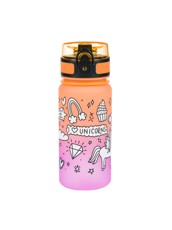 BAAGL  Boca za piće od jednoroga od tritana narančastog gradijenta, 350 ml Baagl