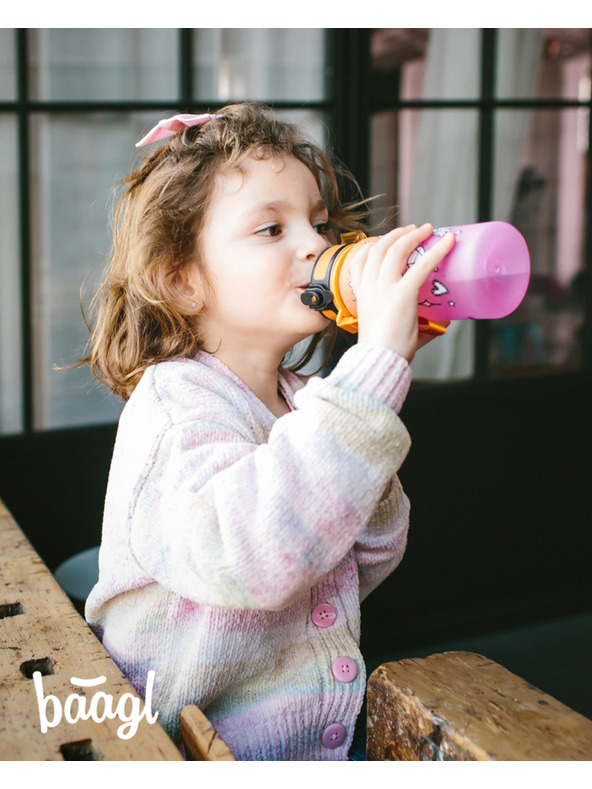 BAAGL  Boca za piće od jednoroga od tritana narančastog gradijenta, 350 ml Baagl