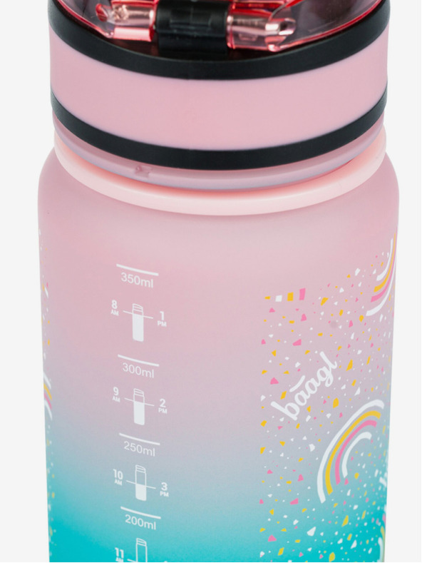 BAAGL  Ružičasta boca za piće od tritana Gradient Rainbow, 350 ml Baagl