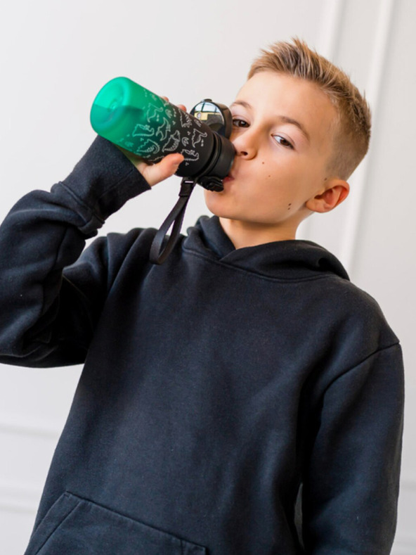 BAAGL  Boca za piće od zelenog tritana gradient dino, 350 ml Baagl