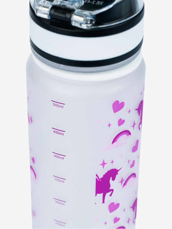BAAGL  Ljubičasta boca za piće od tritana Unicorn Kraljevstvo, 500 ml Baagl