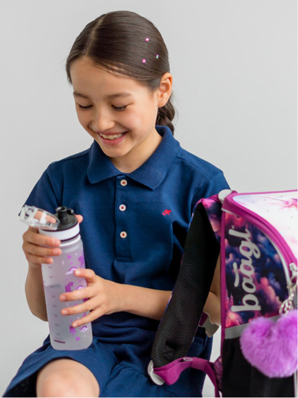 BAAGL  Ljubičasta boca za piće od tritana Unicorn Kraljevstvo, 500 ml Baagl