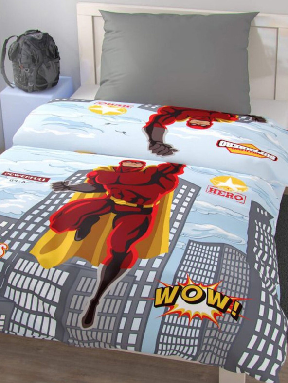 Kvalitex Posteljina za mlade 140x200, 70x90cm SUPERHERO