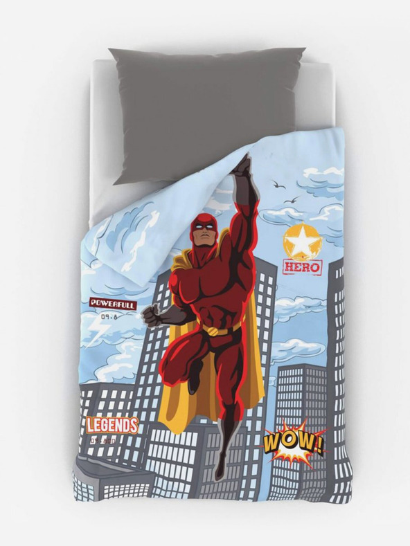 Kvalitex Posteljina za mlade 140x200, 70x90cm SUPERHERO