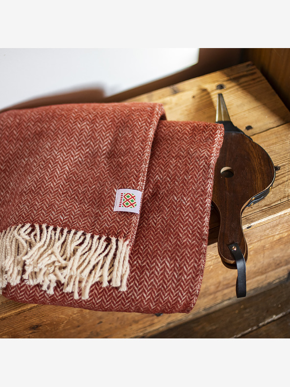 Balkanova Vunena deka Elma V - bordo