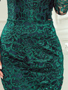 numoco Čipkana haljina s dekolteom - zelena Numoco