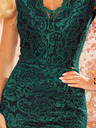 numoco Čipkana haljina s dekolteom - zelena Numoco
