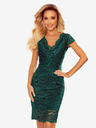 numoco Čipkana haljina s dekolteom - zelena Numoco
