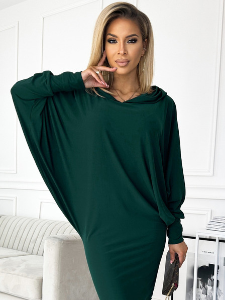 numoco Haljina s kapuljačom u obliku šišmiša - zeleni Numoco