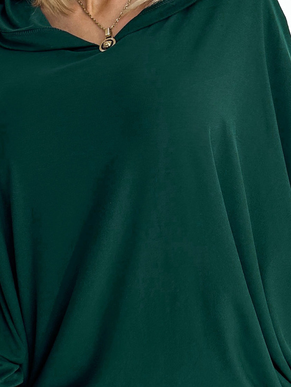 numoco Haljina s kapuljačom u obliku šišmiša - zeleni Numoco