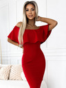 numoco Marbella - španjolska gripa haljina s olovkom - crvena Numoco
