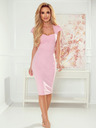 numoco Midi haljina sa lijepim dekolteom - puder roza Numoco