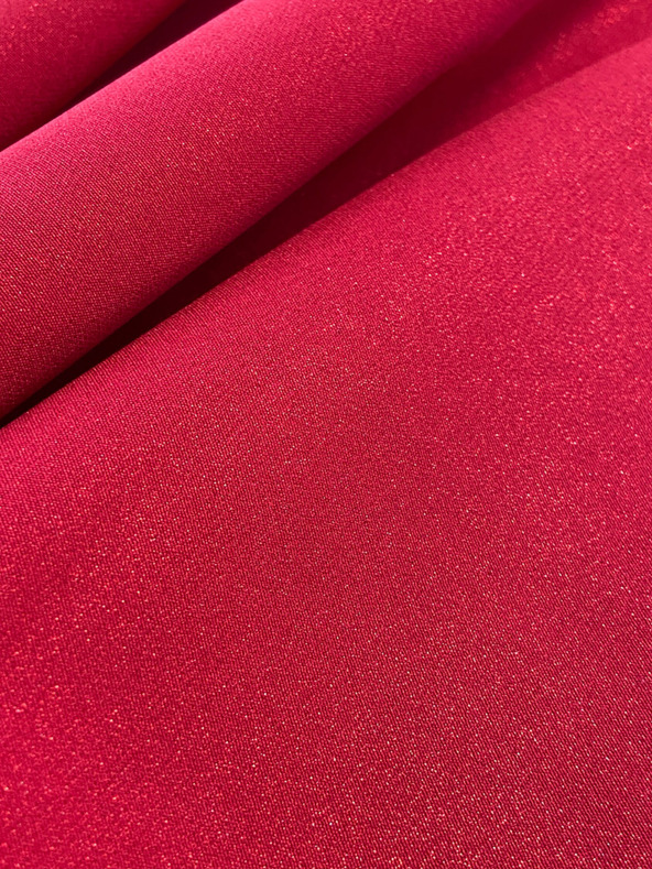 numoco Elegantna haljina s dužim leđima - crvena sa Numoco šljokicama