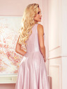 numoco Lepršava haljina - izrez u obliku srca - puderasto roza + Numoco svjetlucavo