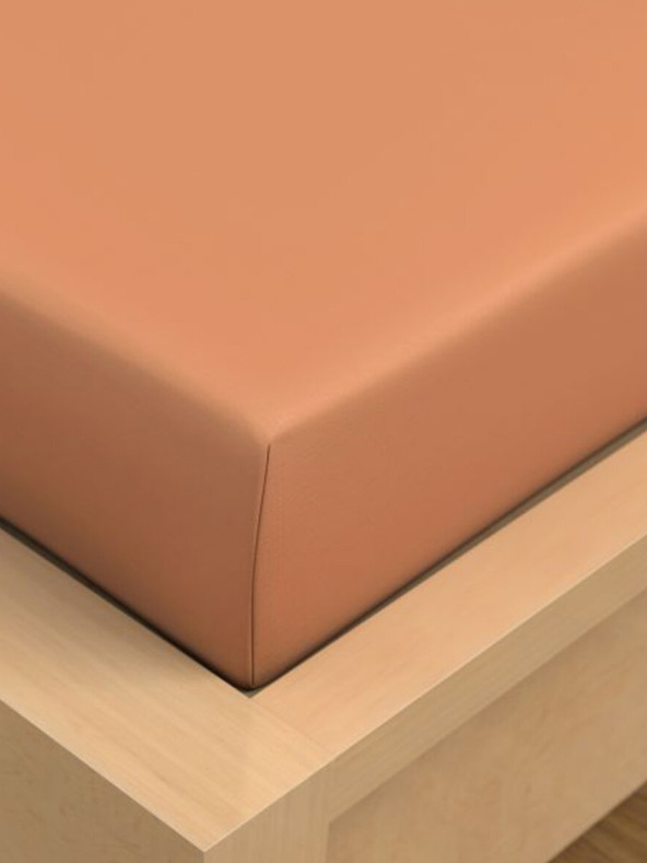 Kvalitex Cerada pamučna plahta 150x230cm marelica