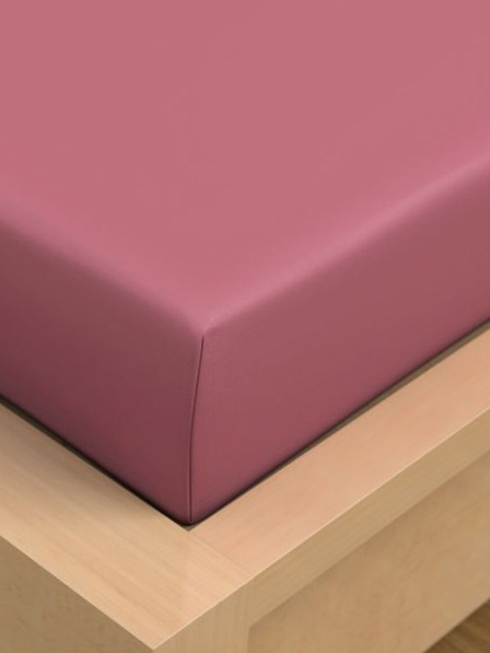 Kvalitex Cerada pamučna plahta 150x230cm roza