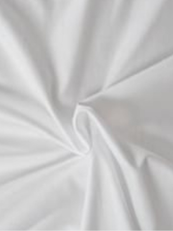 Kvalitex Jednostruka posteljina Atlas plahta glatka 140x240cm bijela