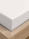Kvalitex Jednostruka posteljina Atlas plahta glatka 140x240cm bijela