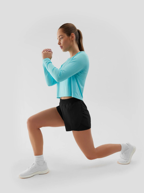 4F Ženska sportska brzosušeća majica kratkih rukava širokih 4F dugih rukava