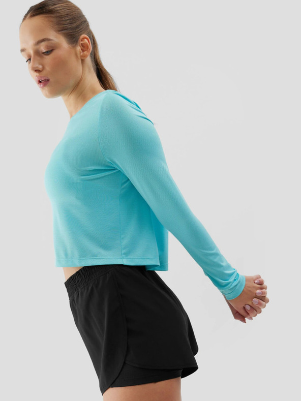 4F Ženska sportska brzosušeća majica kratkih rukava širokih 4F dugih rukava