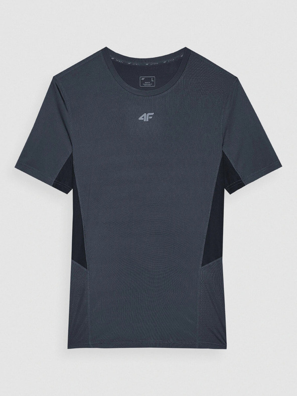 4F Muška uska sportska majica kratkih rukava izrađena od 4F recikliranih materijala