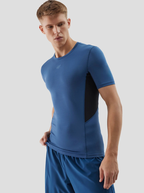 4F Muška uska sportska majica kratkih rukava izrađena od 4F recikliranih materijala