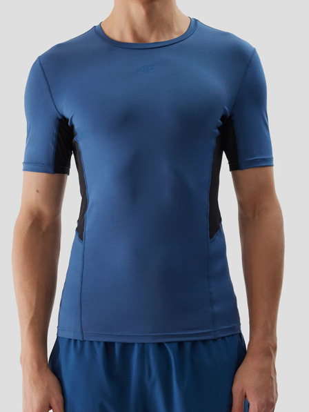 4F Muška uska sportska majica kratkih rukava izrađena od 4F recikliranih materijala