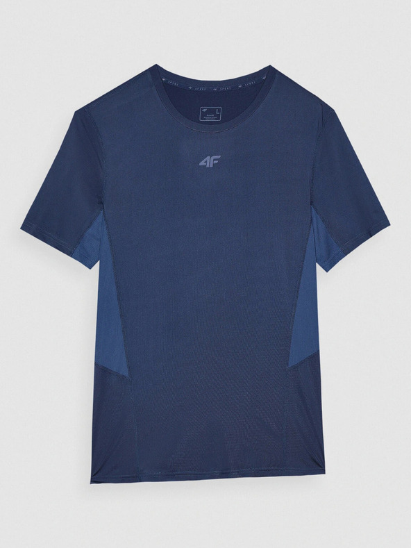 4F Muška uska sportska majica kratkih rukava izrađena od 4F recikliranih materijala