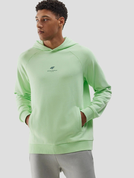 4F Muški sweatshirt bez kopčanja i s kapuljačom od organskog pamuka 4F