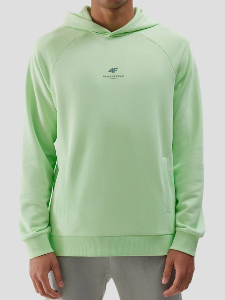 4F Muški sweatshirt bez kopčanja i s kapuljačom od organskog pamuka 4F