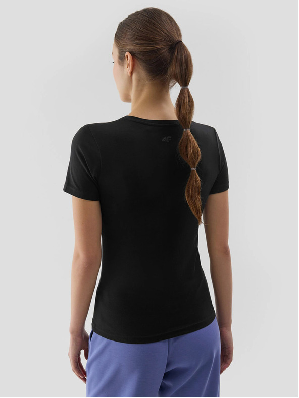 4F Ženska obična majica kratkih rukava slim 4F