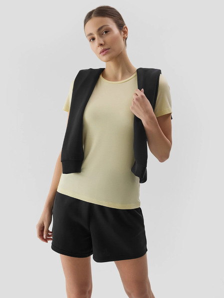 4F Ženska obična majica kratkih rukava slim 4F