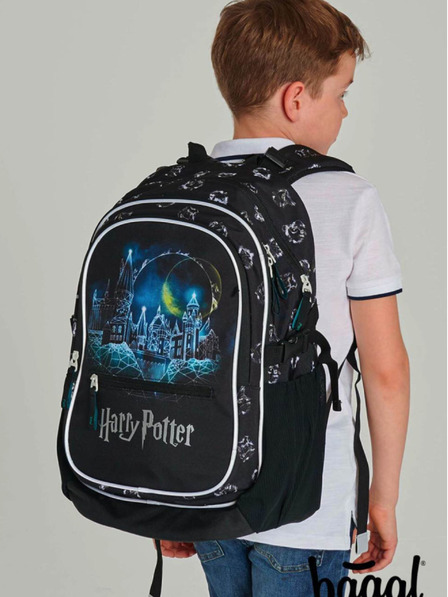 BAAGL  Crni školski set - ruksak, pernica, torba Baagl Core Harry Potter Hogwarts