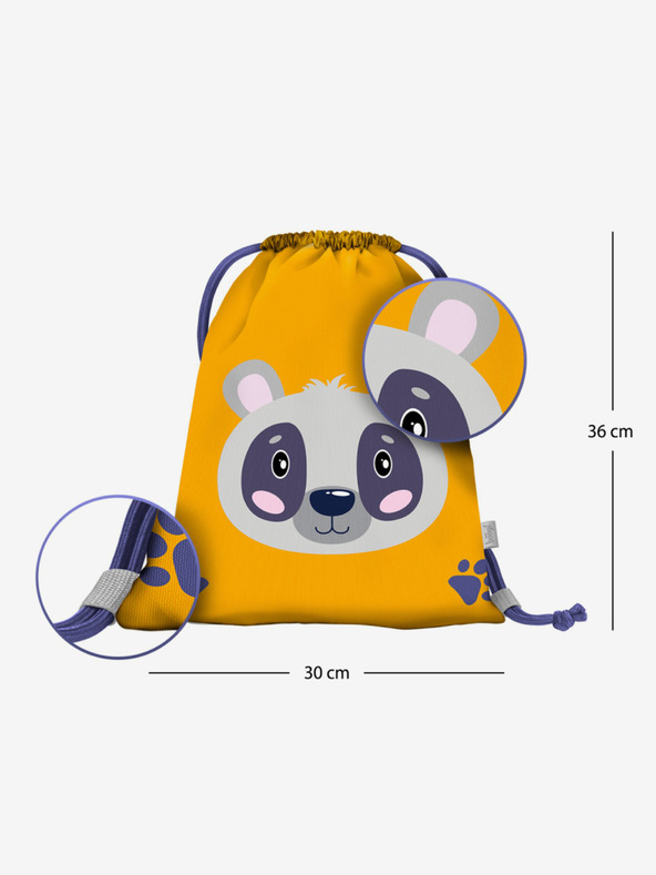 BAAGL  Žuta predškolska torba Baagl Raccoon