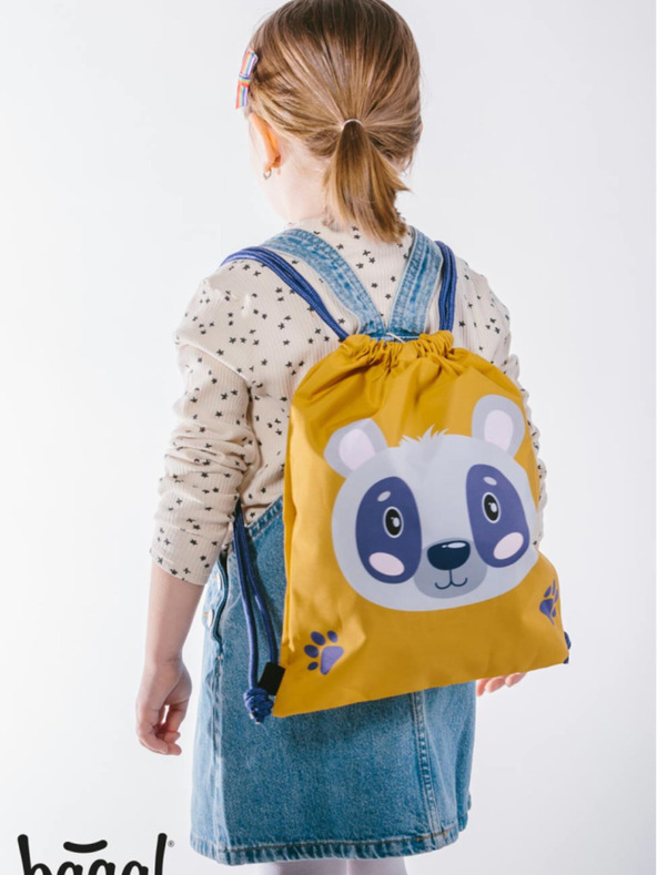BAAGL  Žuta predškolska torba Baagl Raccoon