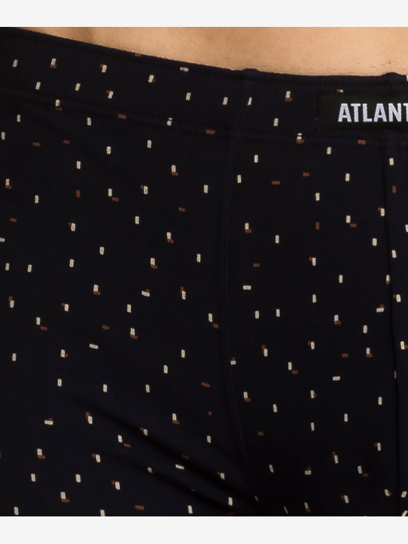 Atlantic 3-PACK Muške bokserice ATLANTIC - tamno plava, crvena, tamno plava