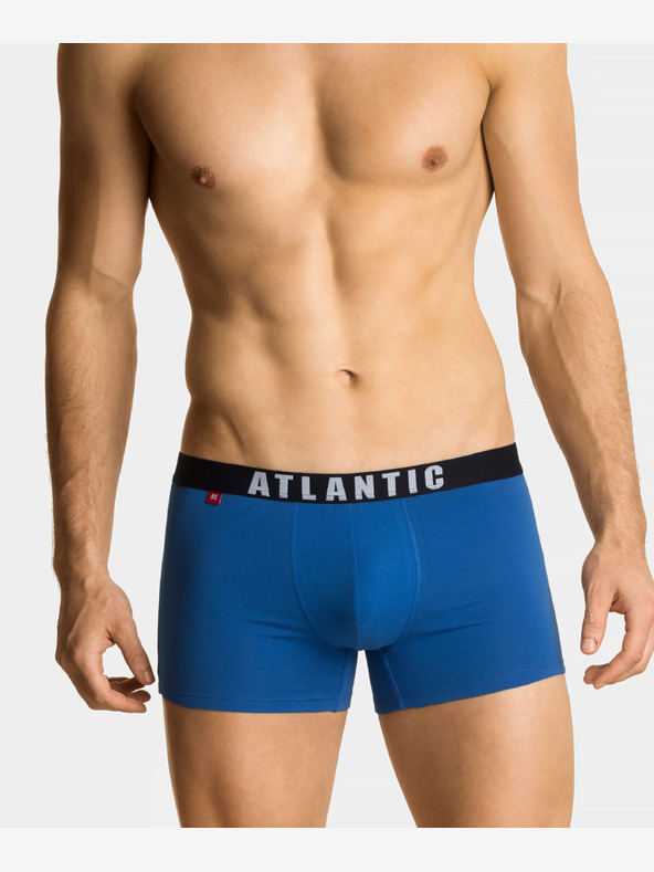 Atlantic 3-PACK Muške bokserice ATLANTIC - roza, plava, tamnoplava