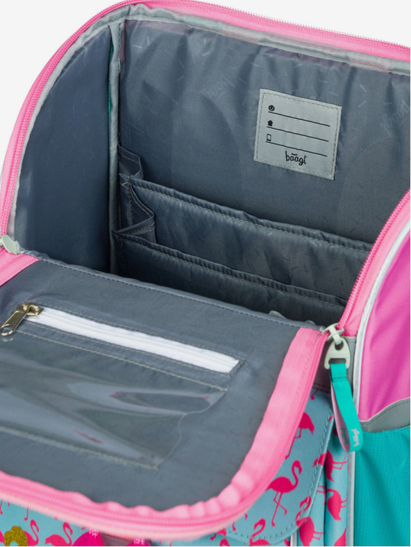 BAAGL  Ružičasta školska torba Zippy Baagl Flamingo
