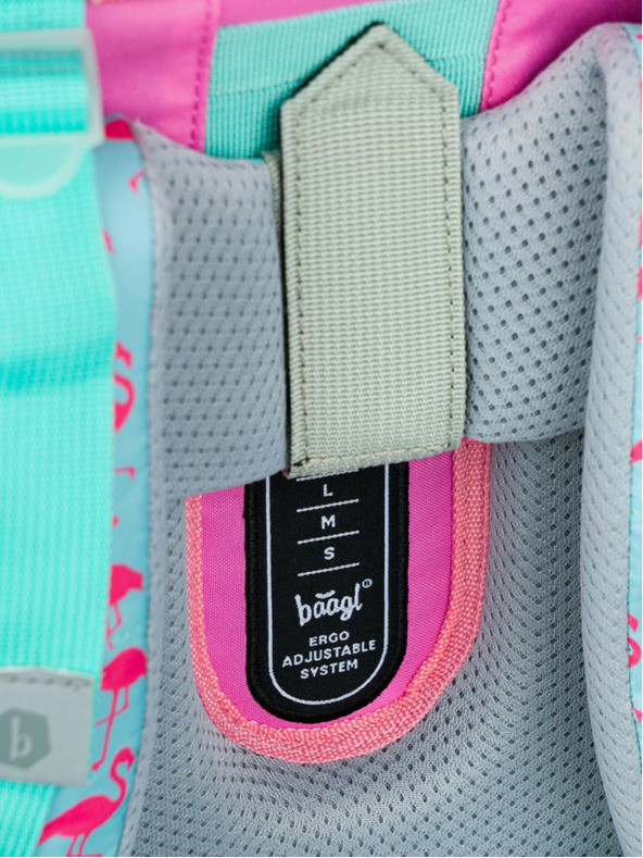 BAAGL  Ružičasta školska torba Zippy Baagl Flamingo