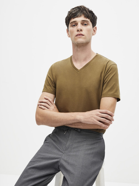 Celio Smeđa osnovna majica Celio Neuniv