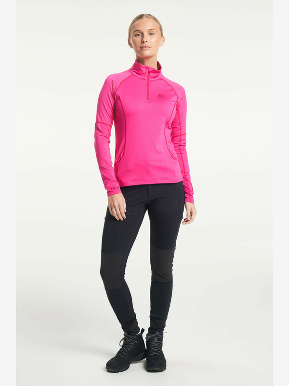 Tenson Ženska funkcionalna majica s kapuljačom Tenson Txlite Halfzip W ružičasta
